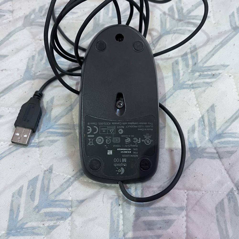 Logitech Black USB Mouse - Picture 3 of 4
